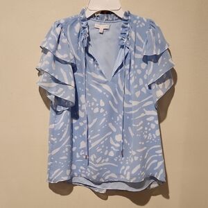 ❤️ NWOT! ANNA CATE RUFFLE SLEEVE BLOUSE / TOP, SMALL